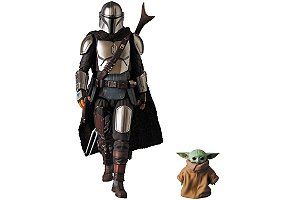 Mandaloriano & Grogu Star Wars O Mandaloriano Mafex 129 Medicom Toy Original