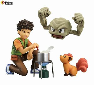 [ENCOMENDA] Brock & Geodude & Vulpix Pokemon G.E.M. Series Megahouse original