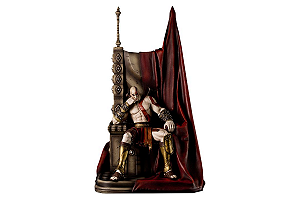 Kratos on Throne Statue God of War Gaming Heads Original