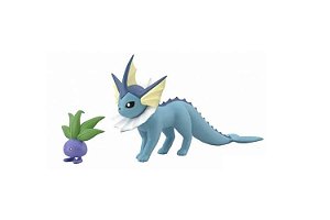 Oddish & Vaporeon Pokemon Scale World Bandai Original