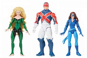 Meggan & Capitão Britânia & Kitty Pryde Multipack Excalibur Marvel Comics Marvel Legends Series Hasbro Original