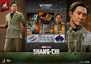 Wenwu Suit version Shang-Chi e a Lenda dos Dez Anéis Movie Masterpiece Series Hot Toys Original