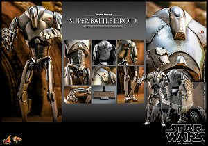 Super Battle Droid Star Wars Episodio II O ataque dos Clones Movie Masterpiece Series Hot Toys Original