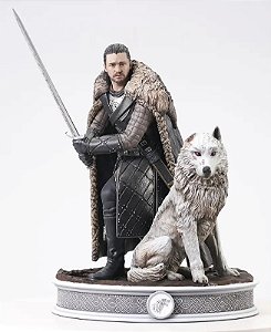 Jon Snow & Ghost Game of Thrones 8ª Temporada Gallery Diamond Select Toys Original