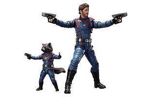 Senhor das Estrelas & Rocket Raccoon Guardiões da Galaxia Volume 3 S.H. Figuarts Bandai Original