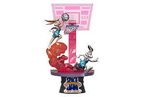 Pernalonga & Lola Bunny Space Jam Um Novo Legado Diorama Stage 72 Beast Kingdom Original