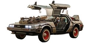 DeLorean Time Machine Back To The Future Part III Movie Masterpiece Series Hot Toys Original