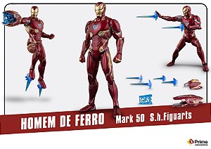 Homem de Ferro Mark 50 Vingadores Guerra infinita Marvel S.H. Figuarts Bandai Original