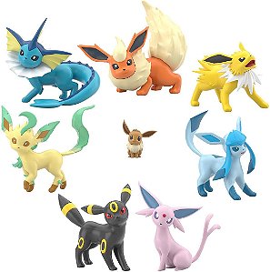 Eevee Evolution Set Pokemon Scale World Bandai Original