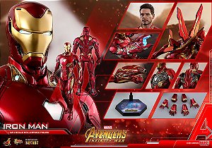 Homem de Ferro Mark 50 Vingadores Guerra infinita Marvel Comics Movie Masterpieces Hot Toys Original
