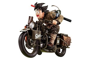 Son Goku & Bike Dragon Ball Z Desktop Real McCoy EX Megahouse Original