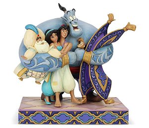Aladdin Abraço coletivo Disney Traditions Enesco Original