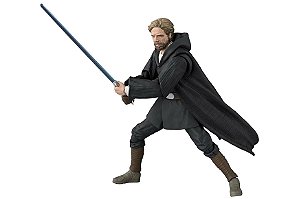 Luke Skywalker versão batalha de Crait Star Wars Episodio VIII Os Ultimos Jedi S.H. Figuarts Bandai Original
