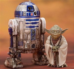 R2-D2 & Yoda Star Wars Episode V O império contra-ataca Artfx+ Kotobukiya Original