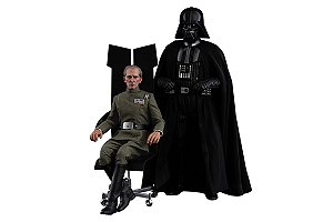 Grand Moff Tarkin & Darth Vader Star Wars Episodio 4 Uma nova esperança Movie Masterpiece Series Hot Toys original