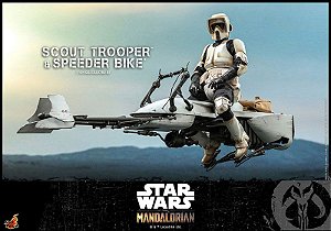 Scout Trooper & Baby Yoda Star Wars The Mandalorian Movie Masterpiece Hot Toys Original