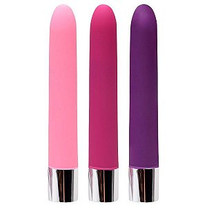 Vibrador Personal Aveludado 10 Vibrações com Pilha AA