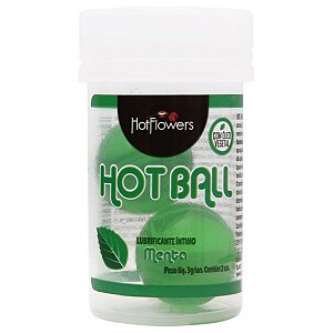 Hot Ball Bolinha Beija Muito Menta 02 Unidades Hot Flowers
