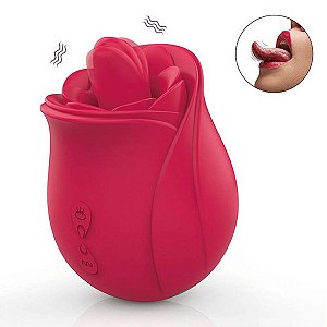 Vibrador De Clitóris Com Língua Rosa 7 modos De Vibração