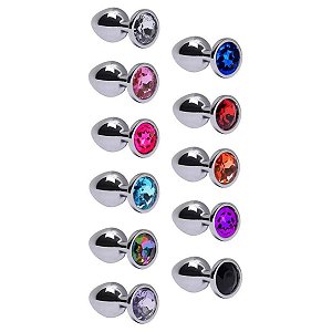 Plug Anal Tamanho M De Aço Brilhante Confortável Sexy Import