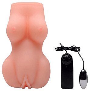 Masturbador Corpinho Cyberskin Vibro Vipmix -Kapitú Intimate
