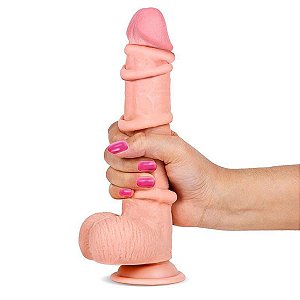 Pênis Super Realístico Dupla Camada SLIDY - 22,8 x 4,2cm -SI