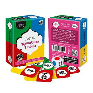 Jogo de Dado Raspadinha Kama Sutra Lésbica Diversão ao Cubo