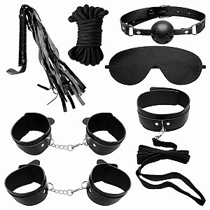 Kit 7 Itens Sado Erótico Bandage Bdsm 2- Kapitu Intimate