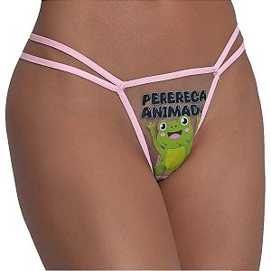 LIngerie Fio Dental Perereca Frases Picantes Pimenta Sexy