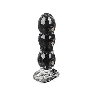 Plug Anal de Vidro Redondo 12,7 x4,2 cm - Elegância e Prazer