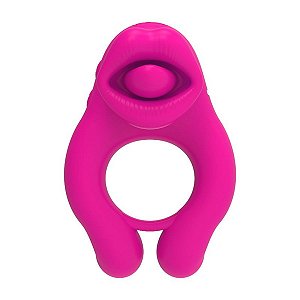 Vibrador Peniano com Estimulador de Clitóris ALWUP Silicone