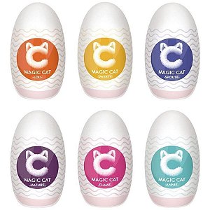 Masturbador Masculino Egg Magic Cat Flame Egg Cyberskin