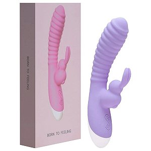 Vibrador Estimulador Rabbit Yaffa 12 Vibrações Recarregável USB