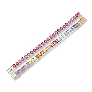 Pulseira Riviera Rainbow Baguetes