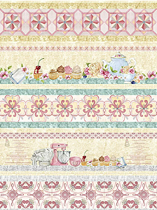 Estampa Barrados Doce Lar Ref:  DS377