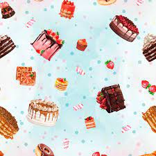 Estampa Bolos e Doces  Ref:  E054