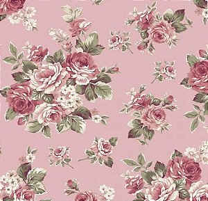 ESTAMPA Floral Rosa  Ref. 180619/2