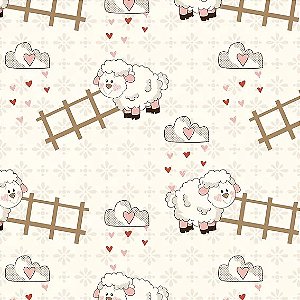 Estampa Mini Ovelhas  Ref:  RT617