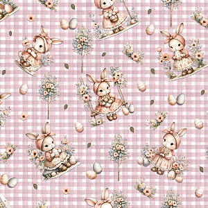 Estampa Corrida Páscoa - Garden Bunny