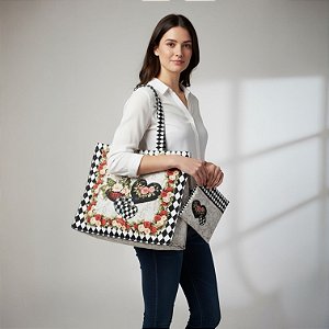 Tote Bag - Black White