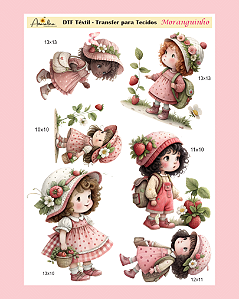 DTF Têxtil - Transfer para Tecidos Moranguinhos