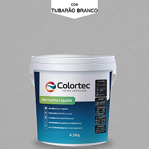 TINTA BORRACHA LIQUIDA 3,6L - COR TUBARÃO BRANCO