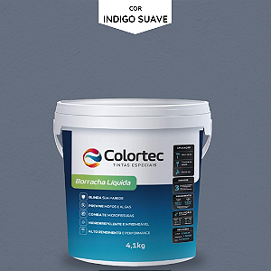 TINTA BORRACHA LIQUIDA 3,6L - COR INDIGO SUAVE