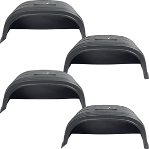 Kit 04 Paralamas Plastico Reforçado Para Carretinha Reboque