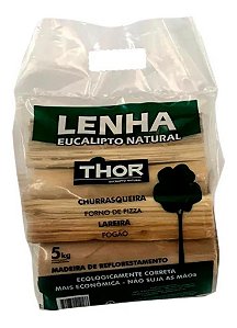 Lenha Carvão Eucalipto Natural Thor Ecologicamente Correta