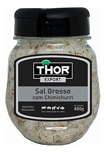 Sal Grosso Thor P/churrasco Temperado Sabor Chimichurri 800g