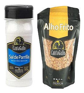 Alho Frito Pouch + Sal 500g Cantagallo Parrilla