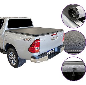Capota Maritima Flash Cover Hilux Dupla 2016 Até 2026 + Par de Suporte
