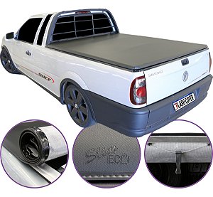 Capota Maritima Flash Cover Saveiro 98 Com Grade 1998 a 2009 + Par de Suporte