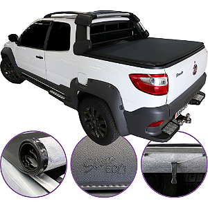 Capota Maritima Flash Cover Fiat Adv Dupla 2014/2019 + Par de Suporte